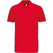 Kariban Herren Polo-Shirt Polohemd Poloshirt Polo Arbeit Freizeit Shirt, Größe:S, Farbe:Rot
