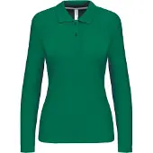 Kariban Damen Piqué Poloshirt Langarm