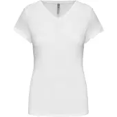 Kariban T-Shirt mit V-Ausschnitt, Damen