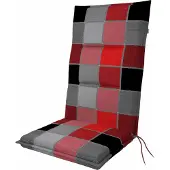 Doppler Stuhlauflage 118 x 48 x 5 cm 50 % Baumwolle, 50 % Polyester rot