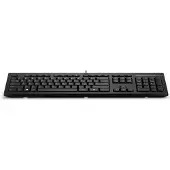 HP 125 Kabelgebundene Tastatur, Volle Größe, Kabelgebunden, USB, Membran Key Switch, Schwarz