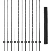 vidaXL Sechseckzaun mit Pfosten 25 x 1,4 m PVC-beschichteter Stahl