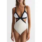 Reiss Colour Block One-piece Swimsuit — Regular Fit Größe: 4 | Badeanzüge Outlet | Damen