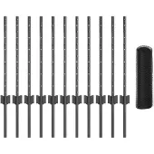 vidaXL Sechseckzaun mit Pfosten 25 x 0,5 m PVC-beschichteter Stahl