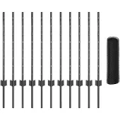vidaXL Sechseckzaun mit Pfosten 25 x 0,8 m PVC-beschichteter Stahl