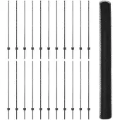 vidaXL Sechseckzaun mit Pfosten 50 x 1,4 m PVC-beschichteter Stahl