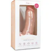 EasyToys - Saugnapf-Dildo mit Hoden (20cm) - naturfarben