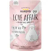 Hardys Love Affair Huhn mit Garnelen Nassfutter Katze (Beutel)