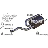 ERNST Endschalldämpfer 680080 für HONDA