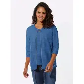 Casual Looks Shirt-Set in mittelblau | Gr.: 36