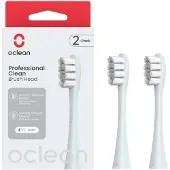 Oclean Bürstenkopf Prof. Clean - Silber, 2er Pack 2 St