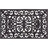 Hanse Home Fußmatte "Ornaments, Türmatte", rechteckig, 10 mm Höhe, Gummi, Schmutzfangmatte, Outdoor, Rutschfest, Innen, Gummimatte