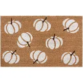 Hanse Home Fußmatte "Mix Mats Kokos Pumpkins, Türmatte", rechteckig, 15 mm Höhe, Kokos, Schmutzfangmatte, Outdoor, Rutschfest, Innen, Kokosmatte, Flur