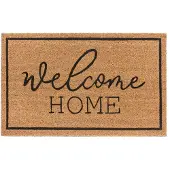 Hanse Home Fußmatte "Mix Mats Kokos Welcome Home, Türmatte", rechteckig, 15 mm Höhe, Kokos, Schmutzfangmatte, Outdoor, Rutschfest, Innen, Kokosmatte, Flur