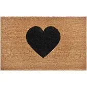 Hanse Home Fußmatte "Mix Mats Kokos Heart, Türmatte", rechteckig, 15 mm Höhe, Kokos, Schmutzfangmatte, Outdoor, Rutschfest, Innen, Kokosmatte, Flur