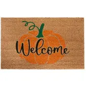 Hanse Home Fußmatte "Mix Mats Kokos Welcome Pumpkin, Türmatte", rechteckig, 15 mm Höhe, Kokos, Schmutzfangmatte, Outdoor, Rutschfest, Innen, Kokosmatte, Flur