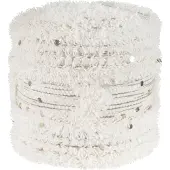 Kayoom Pouf Bohist 400 Creme / Khaki 35cm x 35cm