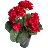 Botanic-Haus Kunstblume "Geranienbusch mit 6 Blütenköpfen"