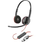 HP Poly POLY Blackwire C3220 Kopfhörer Kabelgebunden Kopfband Büro/Callcenter USB Typ-C Schwarz