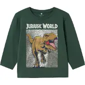 Name it Jewel Jurassic Langarm-t-shirt Grün 7-8 Years Junge Grün 7-8 Years