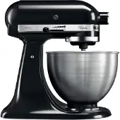 KitchenAid 5K45SSEBM, Standmixer, Schwarz, Schlagen, Kneten, Mixen, Rührer, 1,15 m, 4,3 l, 220 RPM