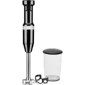 KitchenAid 5KHBV53EOB Stabmixer Onyx schwarz Topfschutz 4Klingen 700ml Behälter