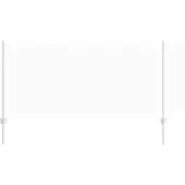 vidaXL Sechseckzaun mit Pfosten 100 x 1 m Verzinkter Stahl Silber Netz