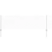 vidaXL Sechseckzaun mit Pfosten 50 x 0,6 m Verzinkter Stahl Silber