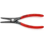 Knipex 49 11 A2 SB Präzisions-Sicherungsringzange für Außenringe auf Wellen mit rutschhemmendem Kunststoff überzogen grau atramentiert 180 mm (SB-Karte/Blister)