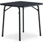 Sieger Tisch 211/G 70 x 70 cm grau Gestell aus Stahl in eisengrau, Tischplatte aus Mecalit-Pro in anthrazit