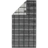 Cawö Handtuch Noblesse Square Karo Anthracite (3er Set)
