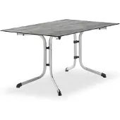 Sieger 5170-21 Klapptisch Polytec (HPL) 140x90 cm Stahlgestell graphit / Tischplatte Polytec (HPL) Beton hell