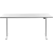 Topstar E-Table elektrisch höhenverstellbarer Schreibtisch weiß rechteckig, T-Fuß-Gestell weiß 160,0 x 80,0 cm