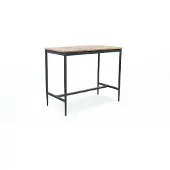 Niehoff Luna Bartisch Aluminium/Teak 135x70 cm