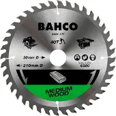 Bahco Hartmetallbestücktes Kreissägeblatt Mit 30 Zähnen Und Feiner Verzahnung Für Holzmaterialien 170 Mm