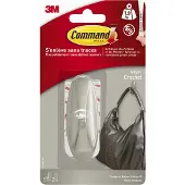 3M Command medium designer-kroge i metal-look (L x B x H) 79 x 29 x 29 mm Metal Indhold: 1 stk
