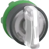Schneider Electric Leuchtwahlschalter, Frontelement, Harmony XB5, Kunststoff, 22mm, weiß, für universelle LED, 3 Stellungen, Rechts tastend ZB5AK1813