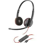 HP Poly Poly Blackwire C3220 USB-C Headset (Packungseinheit), Kabelgebunden, Büro/Callcenter, 20 - 20000 Hz, 64 g, Kopfhörer, Schwarz