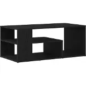 vidaXL Couchtisch Schwarz Eichen-Optik 100 x 50 x 40 cm Holzwerkstoff