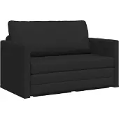 vidaXL Schlafsofa 110cm Schwarz Stoff