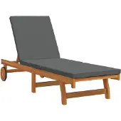 vidaXL Sonnenliege Braun 199 x 63 x 85 cm Massivholz Akazie