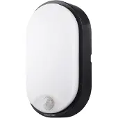 MEGATRON Bulka MT69041 LED-udendørs vægbelysning med bevægelsessensor 10 W Sort