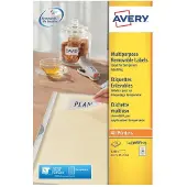 Avery Universal-Etiketten, 45,7 x 21,2 mm, wiederablösbar
