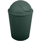 MSV Abfalleimer mit Schwingmechanismus, PP AKO 5,5 l, Dunkelgrün, Green