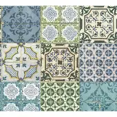 AS-Creation Vliestapete "Authentic Walls" Motiv gemustert matt mehrfarbig ornamental glatt Moderne Tapete Kinder Metallic Tapeten Wohnzimmer Flur Küche Design