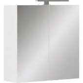 Vicco Badspiegelschrank Lavio Weiß 60 x 60 cm mit LED-Beleuchtung, Model 55332