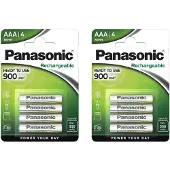 Panasonic 900mAh NiMh AAA, AAA, Nickel-Metallhydrid (NiMH), 1,2 V, 4 Stück(e), 900 mAh