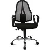 Topstar OPEN POINT P SOMO AL.B2(B) - Home Office Bürostuhl Schwarz Netzstoff