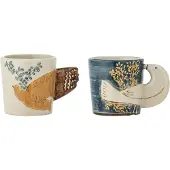 Bloomingville Hezha Espressotasse, Blau, Steingut