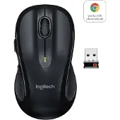 Logitech M510, rechts, Laser, RF Wireless, 1000 DPI, Schwarz